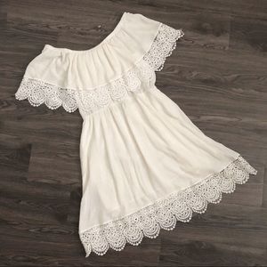 Off the Shoulder Crochet Lace dress